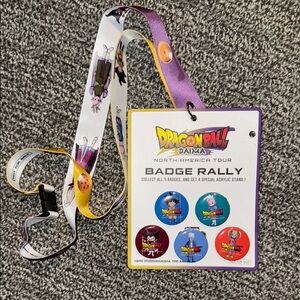 Dragon Ball Lanyard with Badge Set - Multicolor